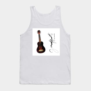 brown ukulele ugly shirt Tank Top